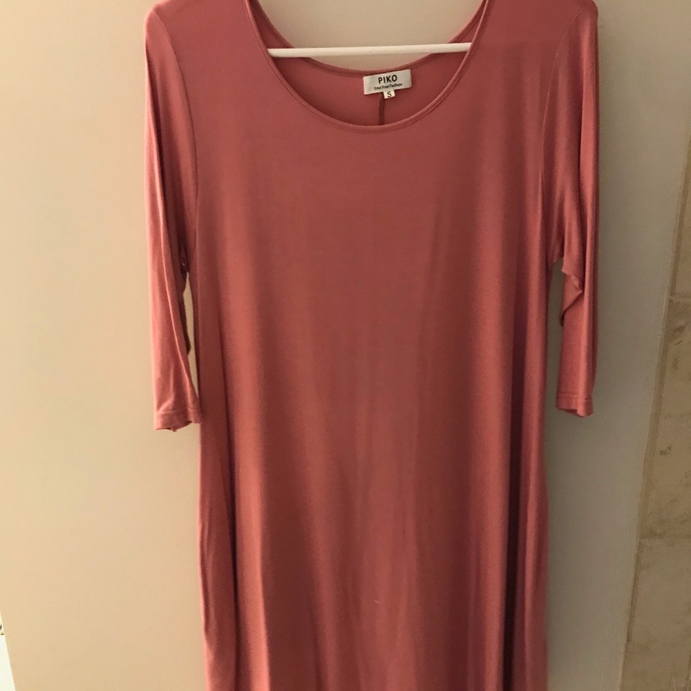 Piko Pink Swing Dress